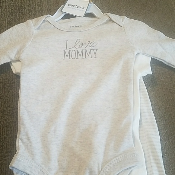 Long sleeve and short sleeve onesie with pants - Picture 2 of 5